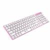 KeyTeck TASTIERA SLIM USB BIANCA ROSA